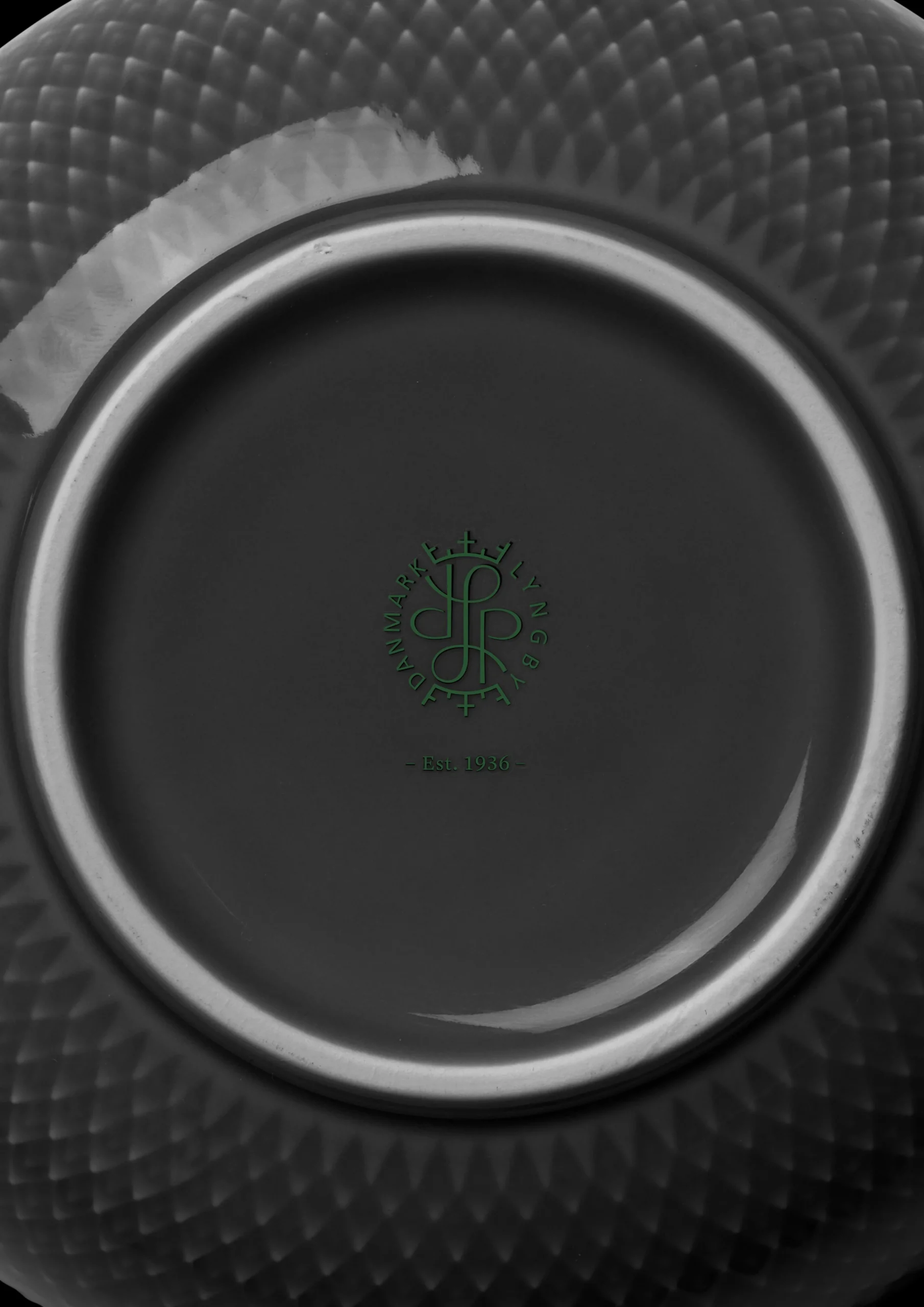Clearance Lyngby Porcelæn Rhombe Earth Skål Ø11 cm slate | Køb nu