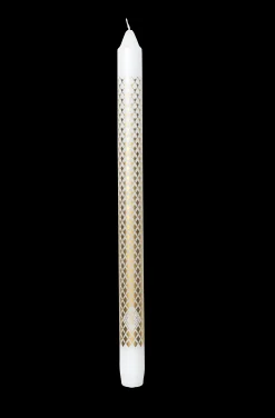 Clearance Lyngby Porcelæn Rhombe Kalenderlys Ø2 cm hvid | Køb her