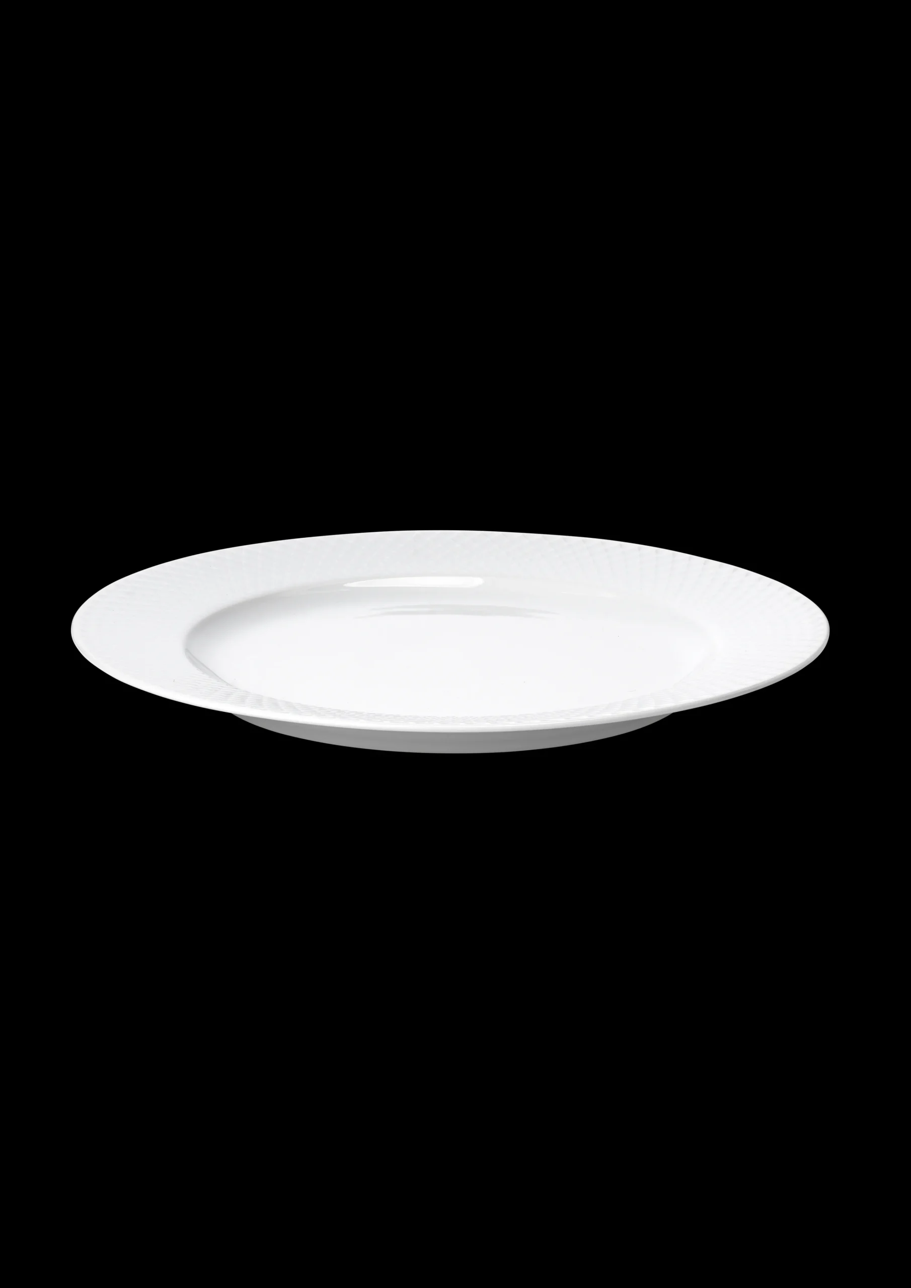 New Lyngby Porcelæn Rhombe Middagstallerken Ø27 cm hvid
