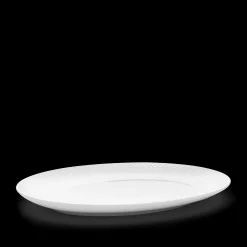Outlet Lyngby Porcelæn Rhombe Ovalt serveringsfad 35x26.5 hvid