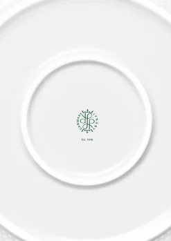 Clearance Lyngby Porcelæn Rhombe Serveringsskål Ø28 cm hvid | Køb nu