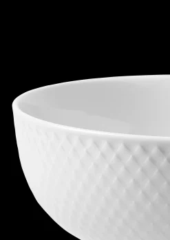 Lyngby Porcelæn Rhombe Skål Ø15.5 cm hvid | Køb her
