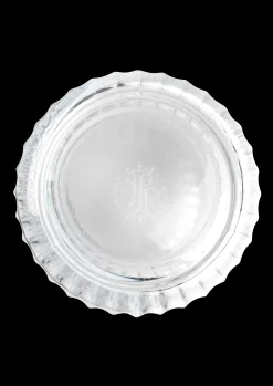 Outlet Lyngby Porcelæn Vase H15.5 cm swirl hvid mundblæst glas