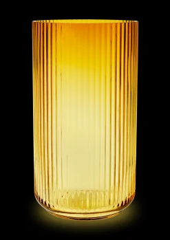 Lyngby Porcelæn Vase H38 cm i gul fra serien Lyngby
