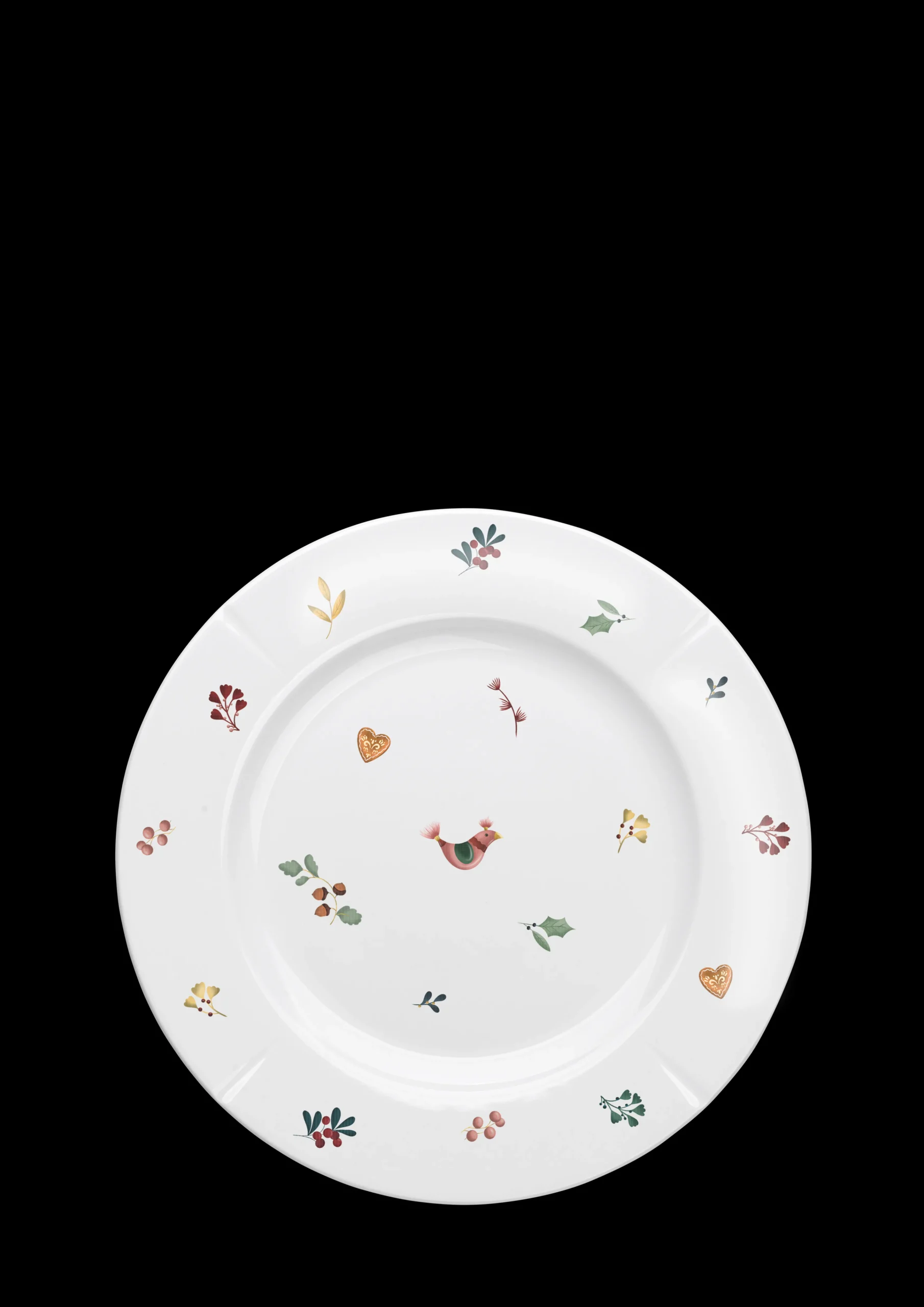 Best Rosendahl GC Cottage Tallerken Ø23 cm hvid m. deko | Køb nu