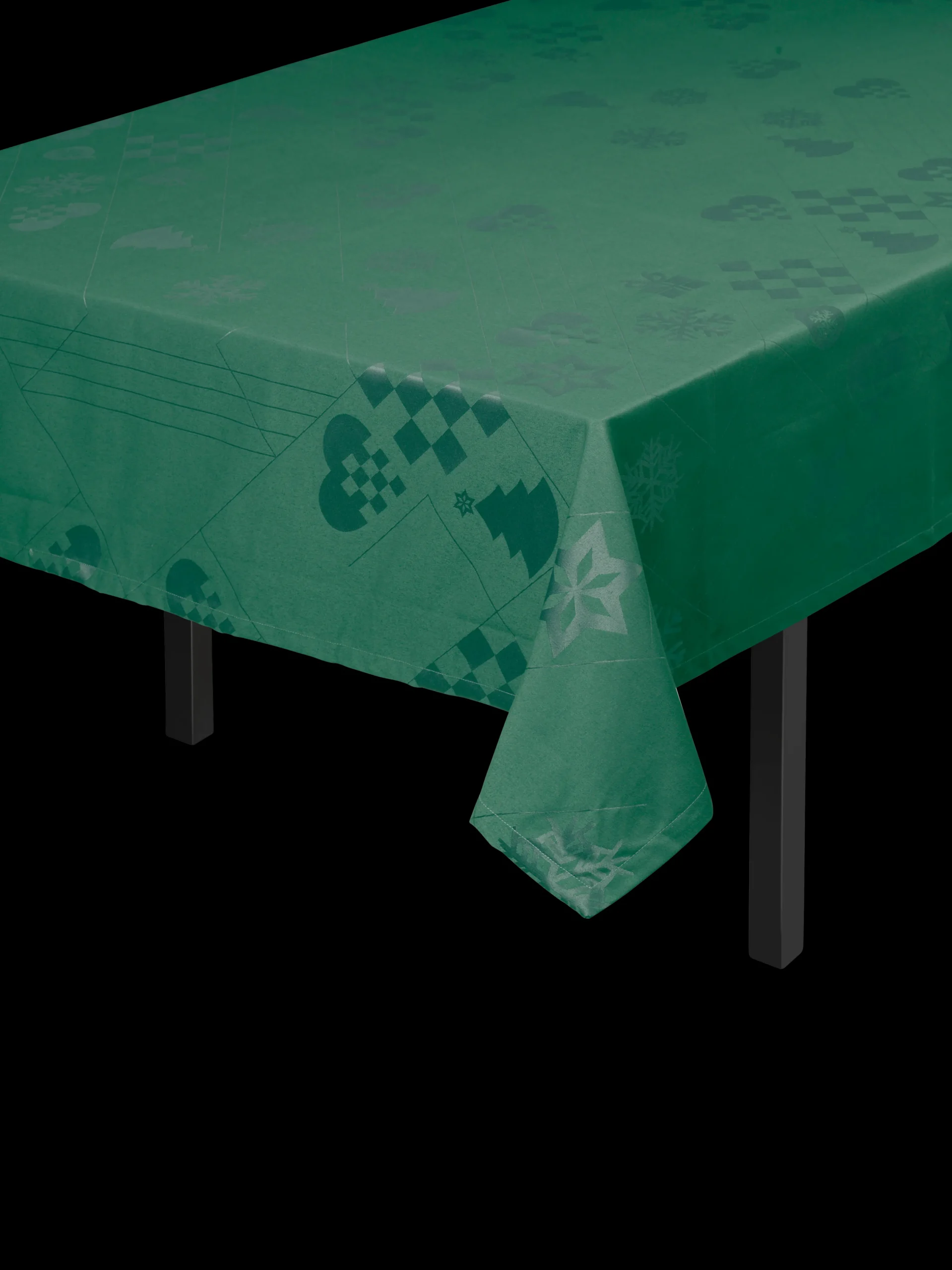 Best Rosendahl Textiles Natale Damaskdug 150x270 cm grøn